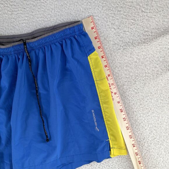 Brooks Equilibrium Shorts Womens Large Blue Running Cycling Back Pocket - Picture 10 of 14